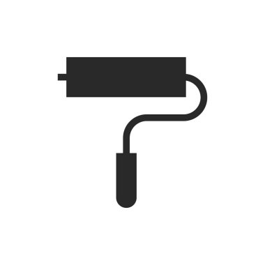 Boyalı Patenli Silüet Sanat Simgesi Vektörü