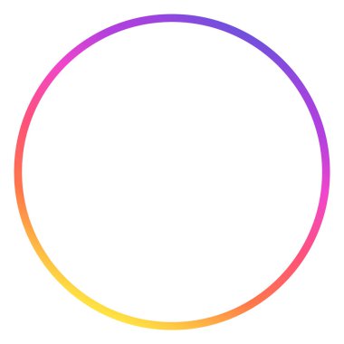 Yuvarlak gradyan dairesel çerçeve izole edilmiş vektör çizimi