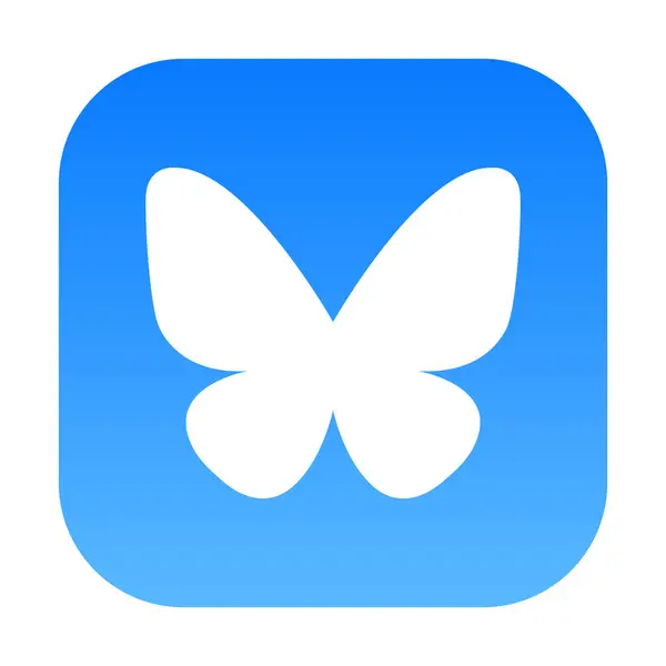 Bluesky Sosyal Medya Platformu Vektör Logosu