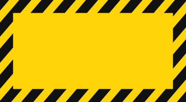 Tehlike dikkat sarı bayrak siyah çizgili arka plan vektör illüstrasyonu