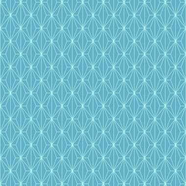 Mavi renkli geometrik çizgi şablon arkaplan çizimi