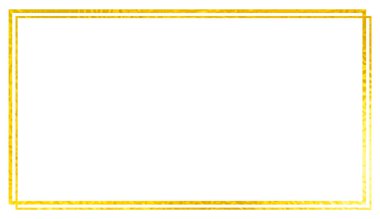 Altın desen çerçeve dekoratif kenar çizimi