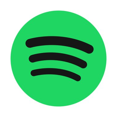 Müzik Platformu Uygulaması Logosunun Renkli Simgesini İzole Edilmiş Vektör İllüstrasyonunu Bozdur