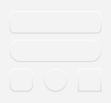 Nöroorfizm yuvarlak kare simge kullanıcı arayüzü düzenleme düğmesi vektör illüstrasyonunu ayarla