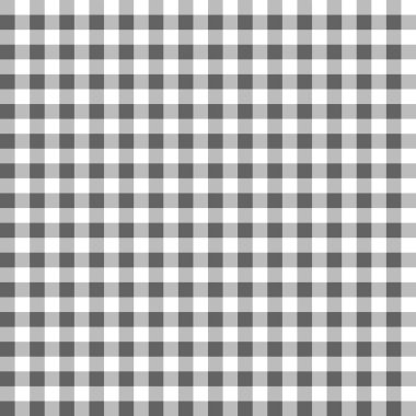 Gri Gingham Ekoseli Denetleyici Kusursuz Desensiz Dekoratif Arkaplan Vektör İllüstrasyonu