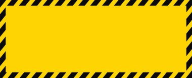 Dikkat Uyarı Boş Arkaplan, Siyah Sarı Çizgiler Çerçeve Vektörü ResmiComment