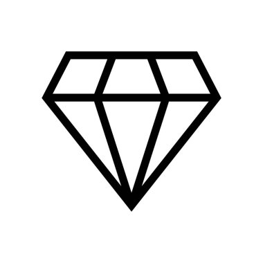 Mücevher Satırı Biçimi İzole Simge Vektörü İllüstrasyonu