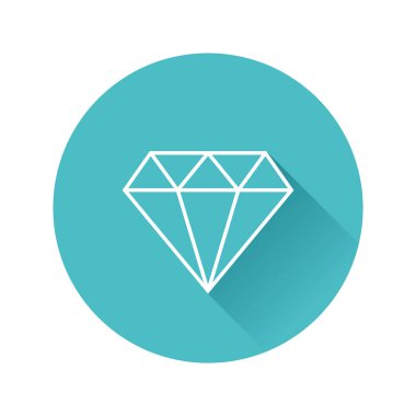 Gem Kristal Geometrik Simge Yuvarlak Tarzı İzole Vektör Resimleri