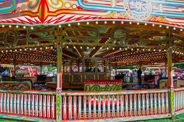 Stock image September 24, 2022: View of the vintage Waltzer ride at Carters Seam Fair in the War Memorial Park, Basingstoke.  