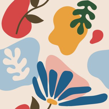 Soyut doğal şablon dikişsiz vektör