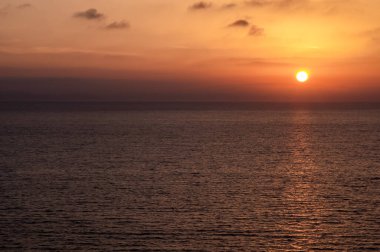 deniz üzerinde güzel gün batımı, Doğa