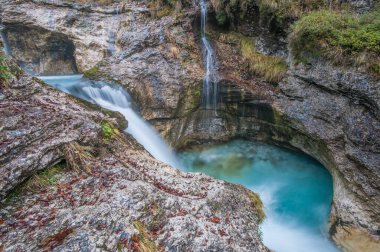 Ormanda güzel bir şelale