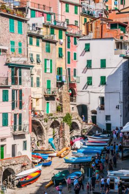  beautiful view of the old town. cinque terre, italy. 