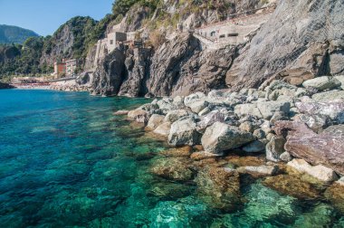 cinque terre, italy: beautiful view of the old town