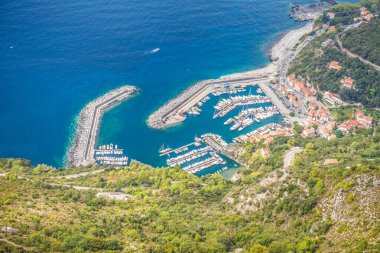 hava görüntüsü, küçük port, Maratea portu