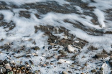waves at sunrise, nature