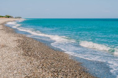 Akdeniz plajı, sahil ve kıyı, blu su,