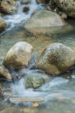 flowing river and rapids 