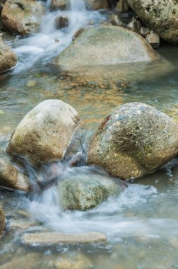 flowing river and rapids 