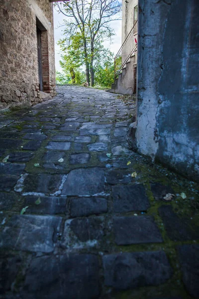 Vecchia Strada Vista Nella Città Antica — Foto Stock