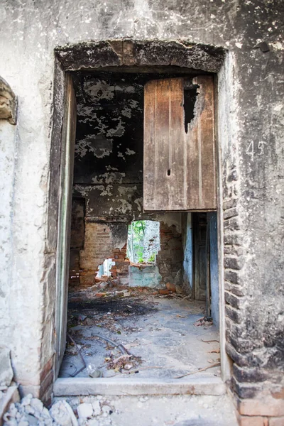 Door Abandoned Town — ストック写真