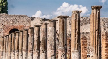 archaeological excavations Pompeii classic colonnades