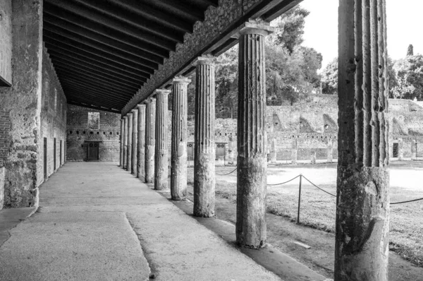 Archaeological Excavations Pompeii Classic Colonnades — Stock Photo, Image