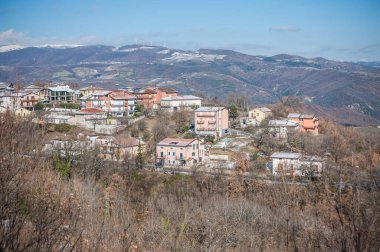 snowy southern Italy village