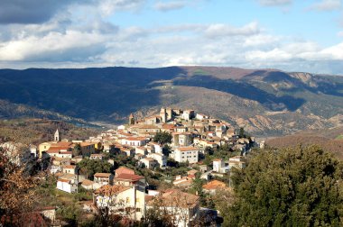 Mediterranean village on the hill