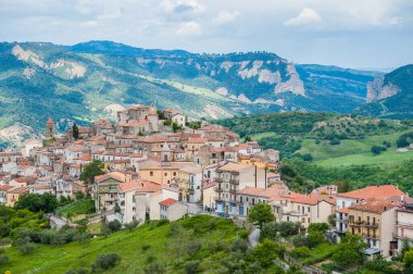 south europe village at spring