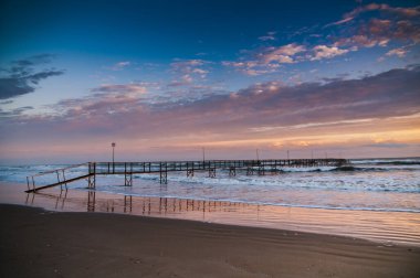 tourist's pier at sunrise