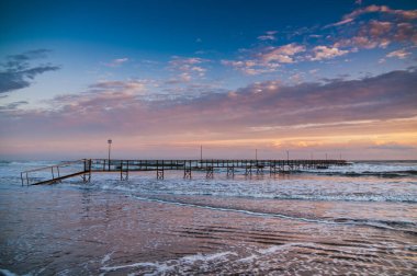 tourist's pier at sunrise