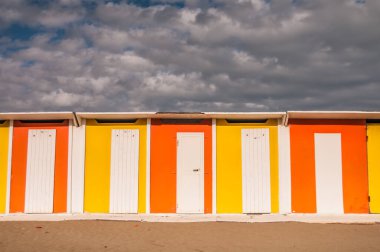 cabins of the bathing beach 