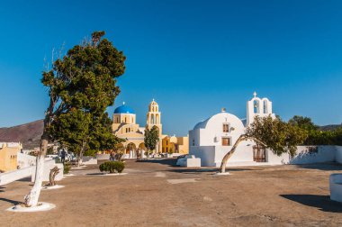 Greek white and blue church