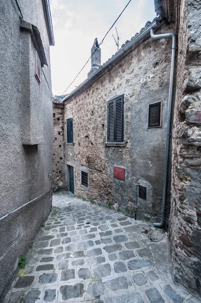 Ulica Starej Średniowiecznej Wioski — Zdjęcie stockowe