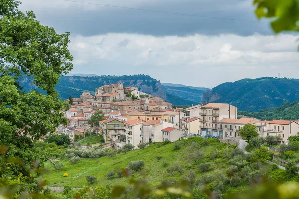 Mediterranean Village Hill South Europe — Zdjęcie stockowe