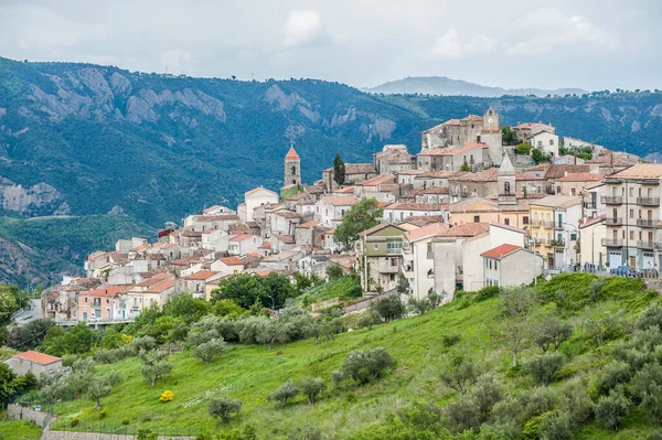 Mediterranean Village Hill South Europe — Zdjęcie stockowe