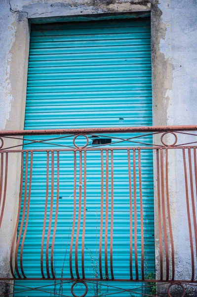 Balkon Balustrada Starym Mieście — Zdjęcie stockowe