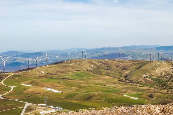 wind farm, wind farm in the valley