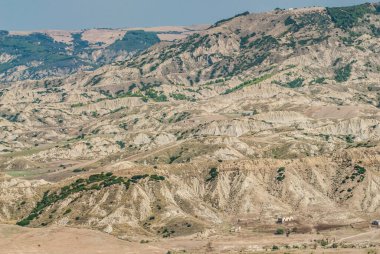 badlands landscape, desert, desolate land, dry land