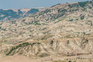 badlands landscape, desert, desolate land, dry land