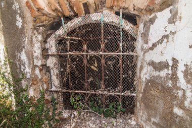 Abandoned collapsed town, ghost town, medioeval town
