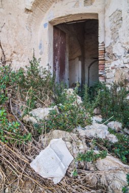 ruin of the Abandoned collapsed town, ghost town, medioeval town