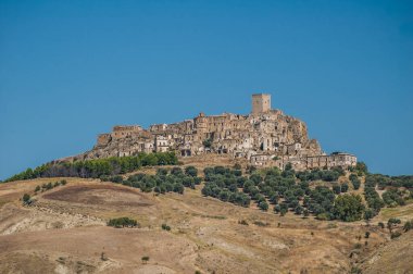 Abandoned collapsed town, ghost town, medioeval town