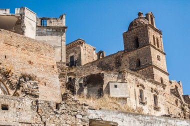 bell tower in the abandoned historic center