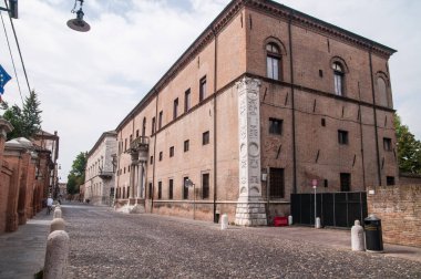 facades of buildings made of bricks