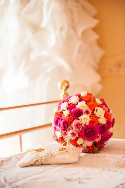 Bouquet Della Sposa Composizione Con Bouquet — Foto Stock