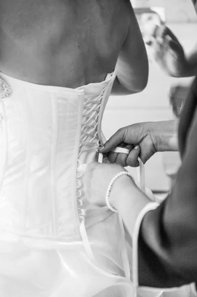 Zeugen Kleiden Braut Kleiden Die Braut — Stockfoto