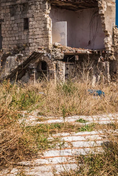 Ruin Abandoned Collapsed Town Ghost Town Medioeval Town — ストック写真