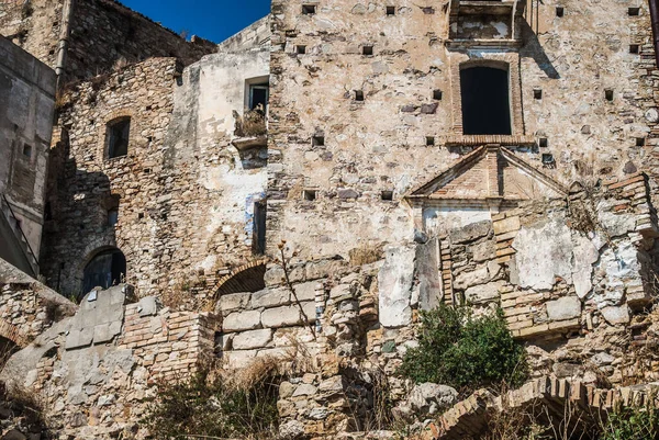 Ruiny Opuszczonego Miasta Miasto Duchów Średniowieczne Miasto — Zdjęcie stockowe